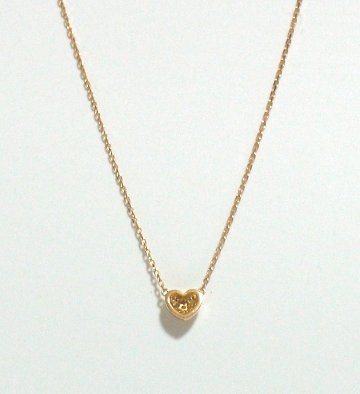 heartalive necklace k18yg/diamond(ハートアライブ ネックレス(両吊り) k18イエローゴールド/ダイア)の画像