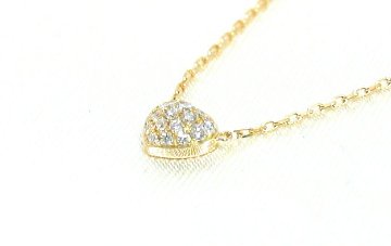 heartalive necklace k18yg/diamond(ハートアライブ ネックレス(両吊り) k18イエローゴールド/ダイア)の画像