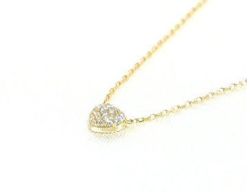 heartalive necklace k18yg/diamond(ハートアライブ ネックレス(両吊り) k18イエローゴールド/ダイア)の画像