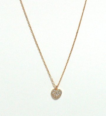 heartalive necklace k18yg/diamond(ハートアライブ ネックレス(バチカン吊り) k18イエローゴールド/ダイア)の画像