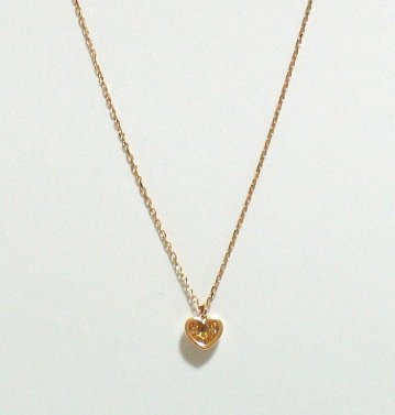 heartalive necklace k18yg/diamond(ハートアライブ ネックレス(バチカン吊り) k18イエローゴールド/ダイア)の画像