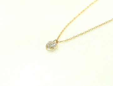 heartalive necklace k18yg/diamond(ハートアライブ ネックレス(バチカン吊り) k18イエローゴールド/ダイア)の画像