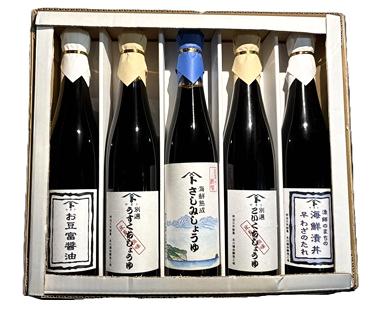 特選プレミアムお醤油5本セット(500ml箱入）の画像