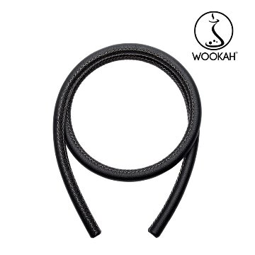 Wookah WALNUT Wooden Mouthpiece Standard / BLACK  Leather Hose（ウーカーウォルナットウッデンマウスピーススタンダード/ブラックレザーホー）画像