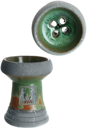 Kaya Stone bowl glazed Green（カヤストーンボウルグレイズドグリーン）画像
