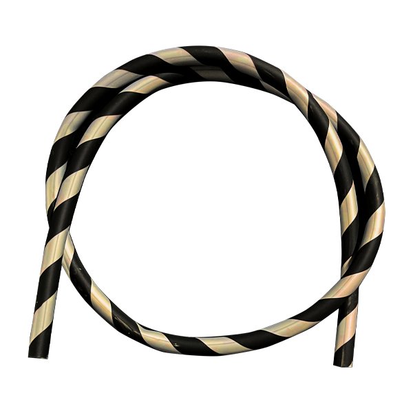 Striped Silicone Hose Black Gold(ストライプシリコンホースブラックゴールド)の画像