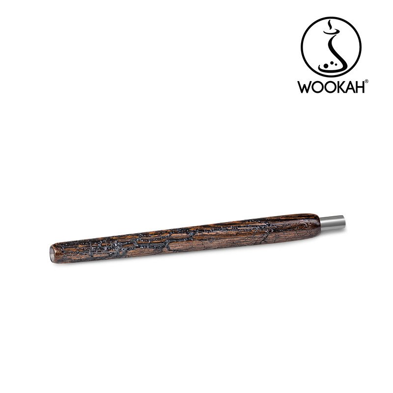 Wookah GROM WENGE Wooden Mouthpiece Standard / BLACK Leather Hose（ウーカーグロムウェンジウッデンマウスピーススタンダード/ブラックレザ画像