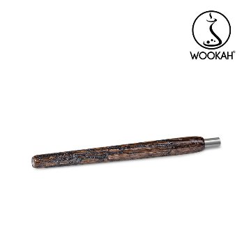 Wookah GROM WENGE Wooden Mouthpiece Standard / BLACK Leather Hose（ウーカーグロムウェンジウッデンマウスピーススタンダード/ブラックレザ画像