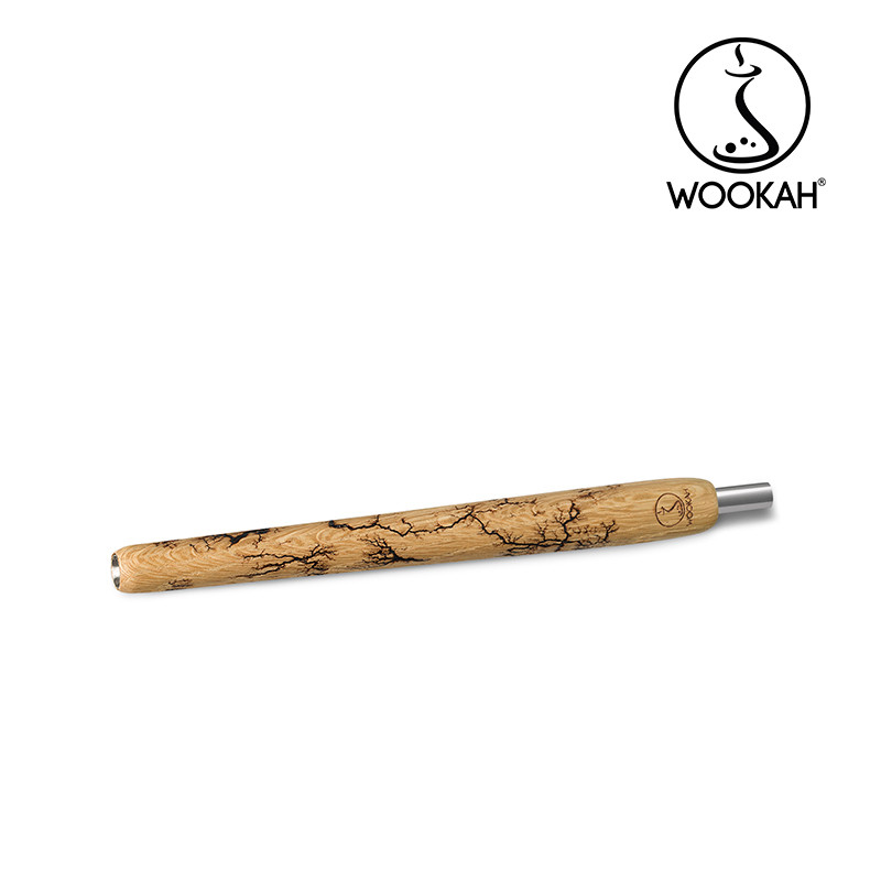 Wookah GROM Wooden Mouthpiece Standard / BROWN Leather Hose（ウーカーグロムウッデンマウスピース/ブラウンレザーホース）画像