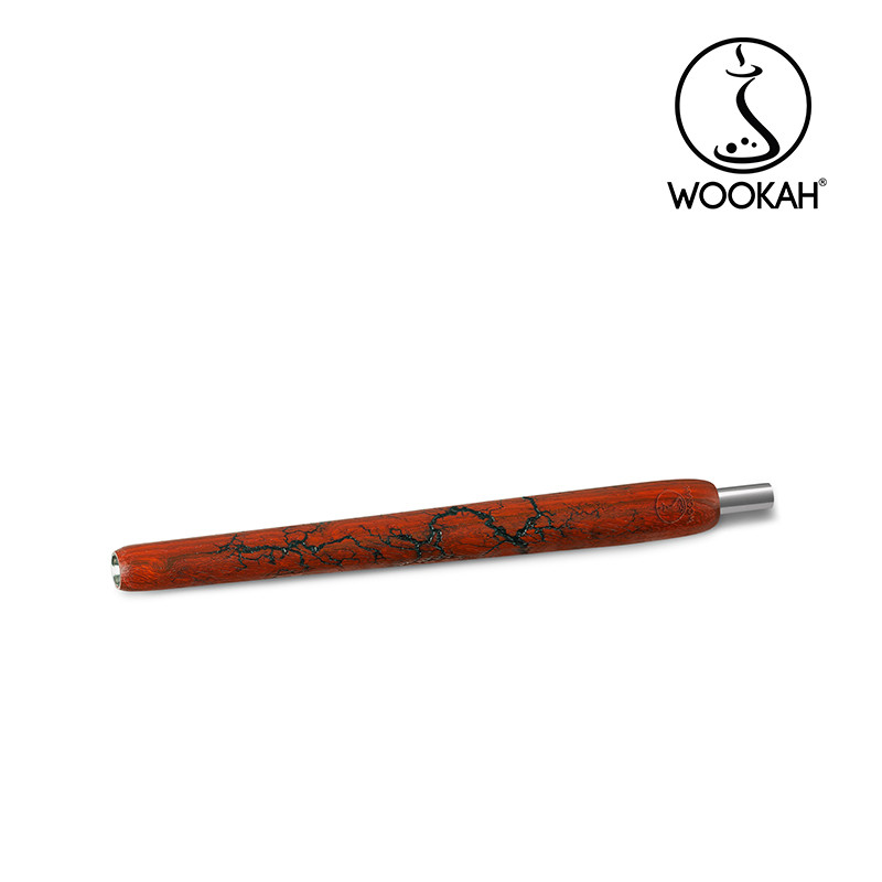 Wookah GROM PADOUK Wooden Mouthpiece Standard / BROWN Leather Hose（ウーカーグロムパドゥークウッデンマウスピース/ブラウンレザーホース画像