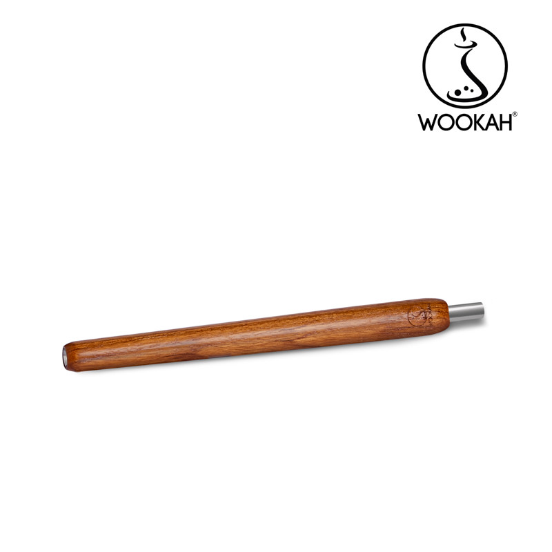 Wookah TEAK Wooden Mouthpiece Standard / BROWN Leather Hose（ウーカーチークウッデンマウスピース/ブラウンレザーホース)画像