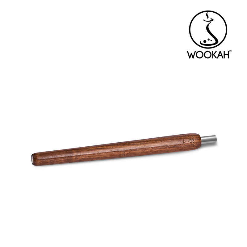 Wookah WALNUT Body / ONION Bottle / WALNUT Wooden Mouthpiece / Brown Leather Hose Setの画像