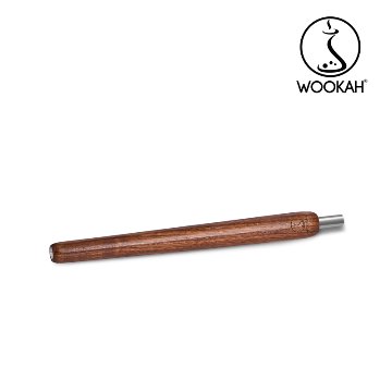 Wookah WALNUT Body / ONION Bottle / WALNUT Wooden Mouthpiece / Brown Leather Hose Setの画像