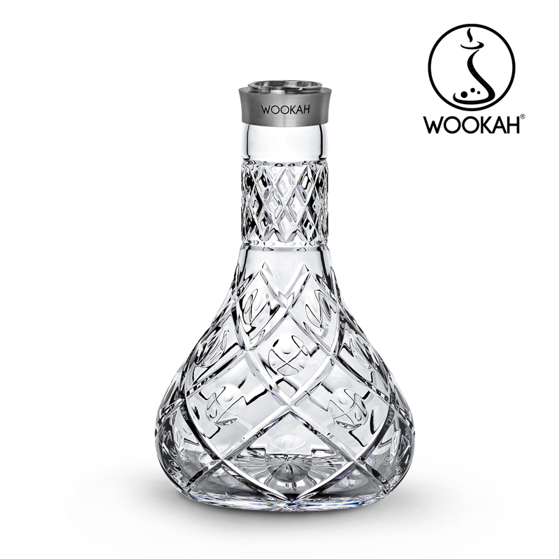 Wookah WHITE NOX Body / OLIVE Bottle / WHITE NOX Wooden Mouthpiece / BLACK Leather Hose Setの画像