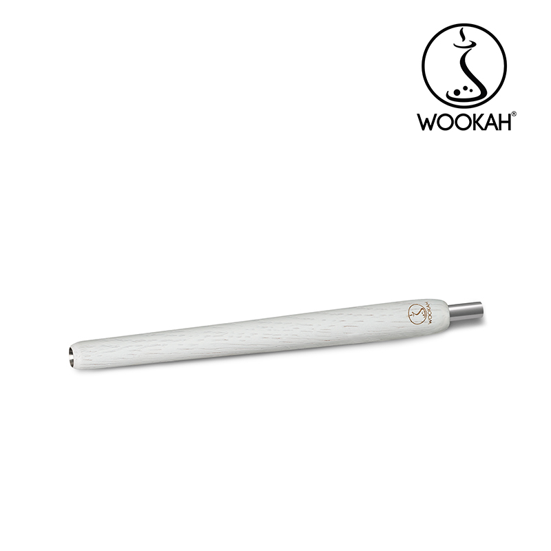 Wookah WHITE NOX Body / OLIVE Bottle / WHITE NOX Wooden Mouthpiece / BLACK Leather Hose Setの画像