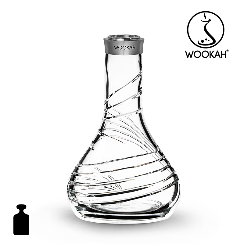Wookah TENEBRIS Body / TORNADO Bottle / TENEBRIS Wooden Mouthpiece / BLACK Leather Hose Setの画像