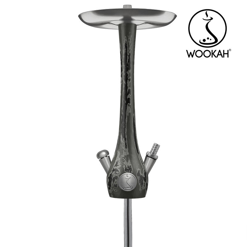 Wookah TENEBRIS Body / TORNADO Bottle / TENEBRIS Wooden Mouthpiece / BLACK Leather Hose Setの画像