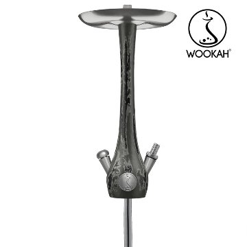Wookah TENEBRIS Body / TORNADO Bottle / TENEBRIS Wooden Mouthpiece / BLACK Leather Hose Setの画像