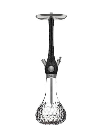 Wookah NOX Body / PINION Bottle / NOX Wooden Mouthpiece / BLACK Leather Hose Setの画像