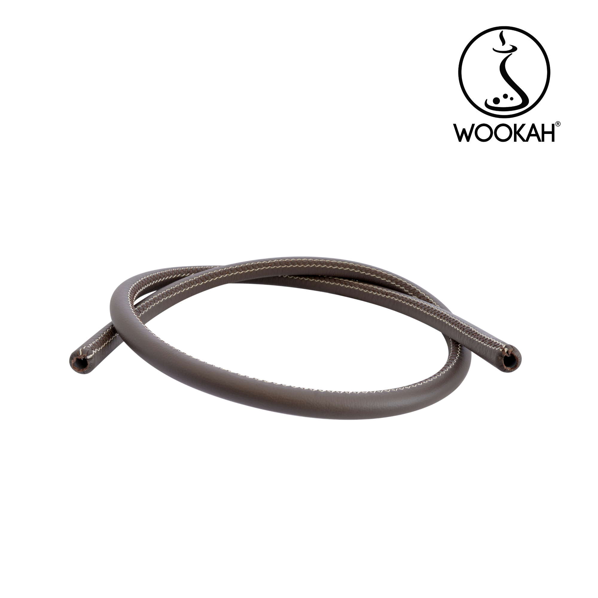 Wookah ALABASTER Body / ONION Bottle / ALABASTER Wooden Mouthpiece / BROWN Leather Hose Setの画像