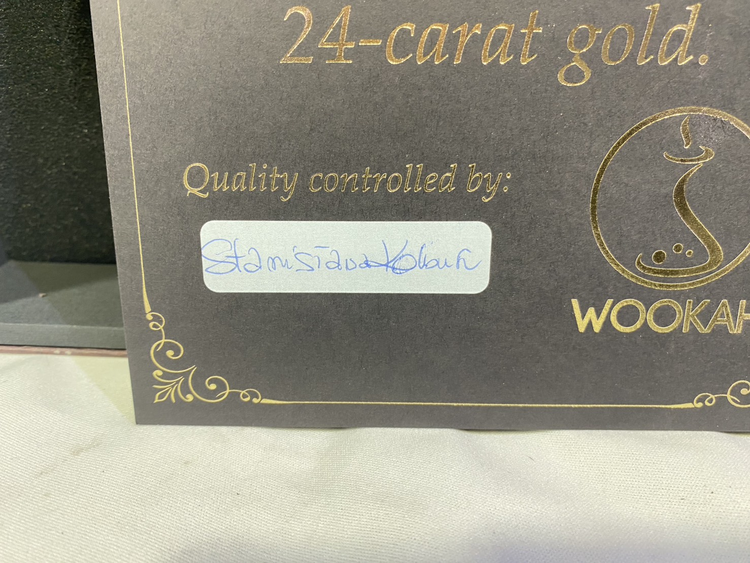 Wookah 24K Gold-Plated GROM Body / Olives Vase / Black Hose Complete Setの画像