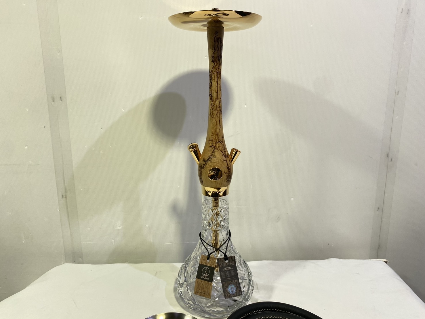 Wookah 24K Gold-Plated GROM Body / Olives Vase / Black Hose Complete Setの画像