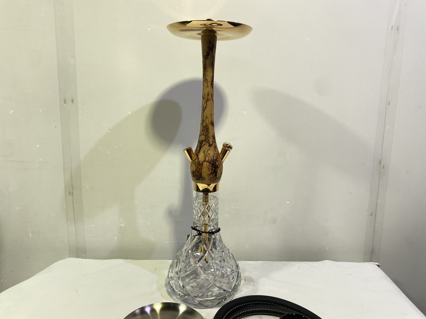 Wookah 24K Gold-Plated GROM Body / Olives Vase / Black Hose Complete Setの画像
