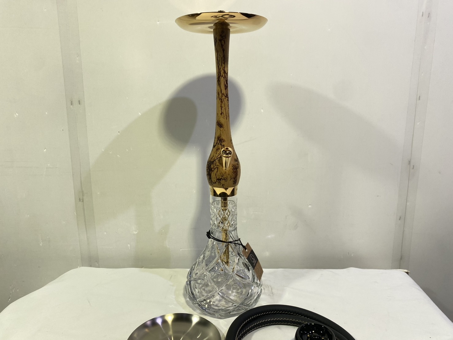 Wookah 24K Gold-Plated GROM Body / Olives Vase / Black Hose Complete Setの画像