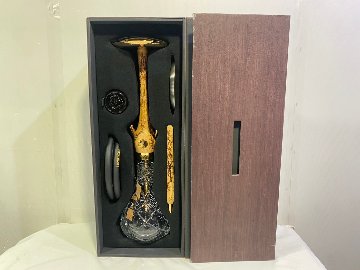 Wookah 24K Gold-Plated GROM Body / Olives Vase / Black Hose Complete Setの画像