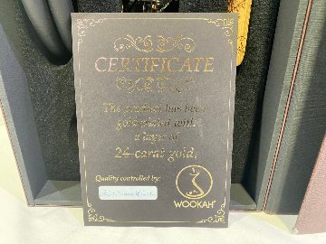 Wookah 24K Gold-Plated GROM Body / Olives Vase / Black Hose Complete Setの画像