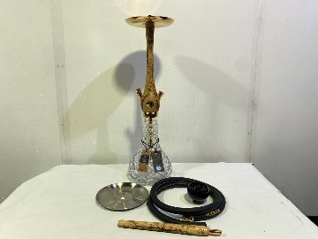 Wookah 24K Gold-Plated GROM Body / Olives Vase / Black Hose Complete Setの画像