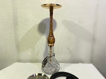 Wookah 24K Gold-Plated GROM Body / Olives Vase / Black Hose Complete Setの画像