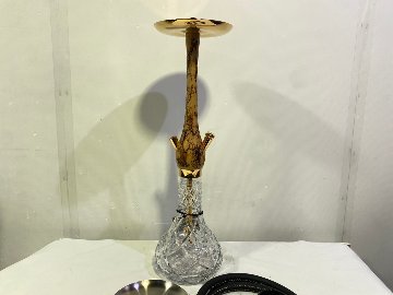 Wookah 24K Gold-Plated GROM Body / Olives Vase / Black Hose Complete Setの画像