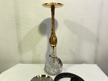 Wookah 24K Gold-Plated GROM Body / Olives Vase / Black Hose Complete Setの画像