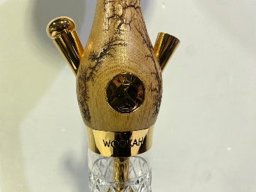 Wookah 24K Gold-Plated GROM Body / Olives Vase / Black Hose Complete Setの画像