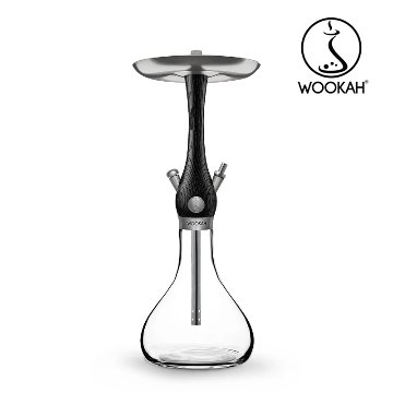 Wookah Mini Nox / Nox Wooden Mouthpiece / Black Leather Hose Setの画像
