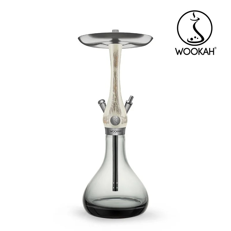 Wookah Mini Toupe / Toupe Wooden Mouthpiece / Black Leather Hose Setの画像