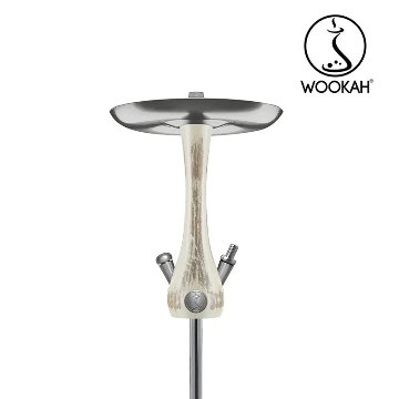 Wookah Mini Toupe / Toupe Wooden Mouthpiece / Black Leather Hose Setの画像