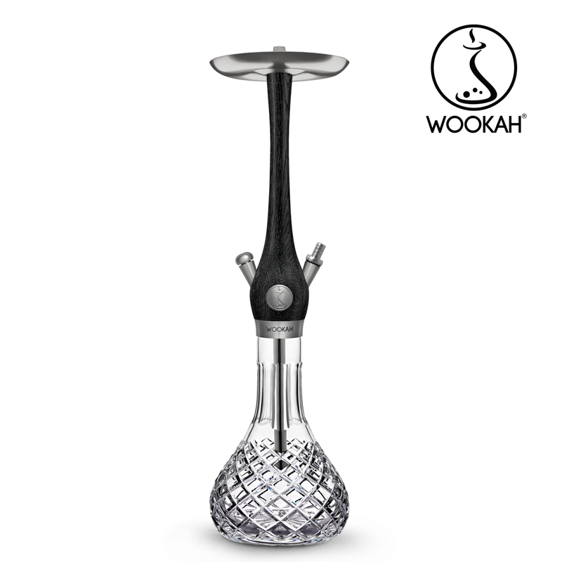 Wookah NOX Body / CHECK Bottle / NOX Wooden Mouthpiece / BLACK