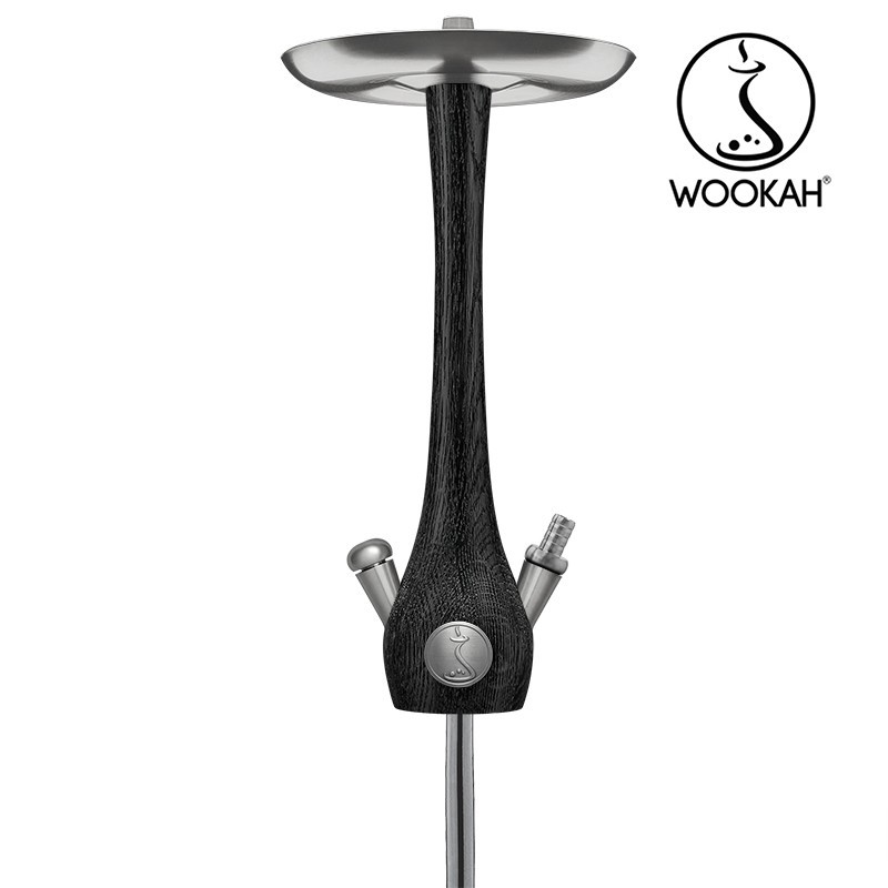 Wookah NOX Body / CHECK Bottle / NOX Wooden Mouthpiece / BLACK