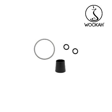 Wookah NOX Body / CHECK Bottle / NOX Wooden Mouthpiece / BLACK Leather Hose Setの画像