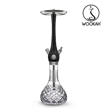 Wookah シーシャボトルセット Wookah NOX Body / CHECK Bottle / NOX Wooden Mouthpiece / BLACK