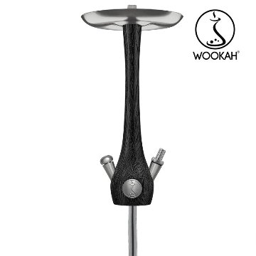 Wookah NOX Body / CHECK Bottle / NOX Wooden Mouthpiece / BLACK Leather Hose Setの画像