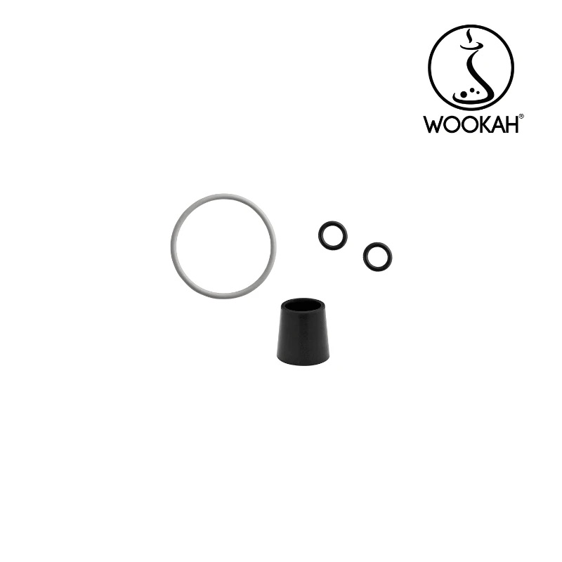 Wookah GROM Body /  SMOOTH Bottle / GROM Wooden Mouthpiece / BLACK Leather Hose Setの画像