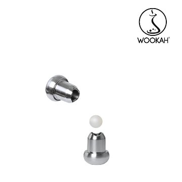 Wookah GROM Body /  SMOOTH Bottle / GROM Wooden Mouthpiece / BLACK Leather Hose Setの画像