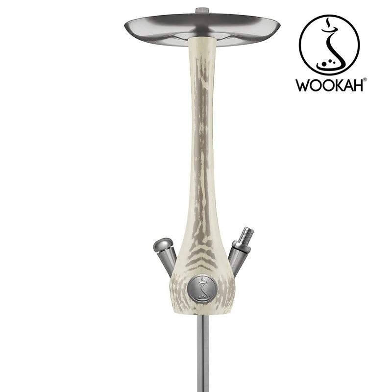 Wookah TAUPE Body / GOSSAMER Bottle / TAUPE Wooden Mouthpiece