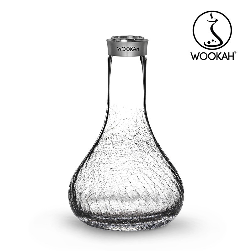 Wookah TAUPE Body /  GOSSAMER Bottle / TAUPE Wooden Mouthpiece / BLACK Leather Hose Setの画像