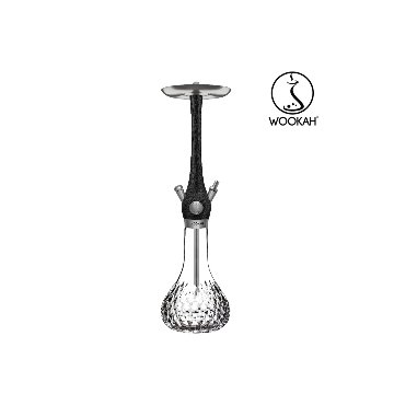 Wookah NOX Body / PINON Bottle / NOX Wooden Mouthpiece / BLACK