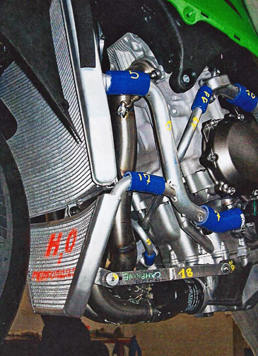 H2Oレーシングサブラジエターキット　11-15'ZX10R画像