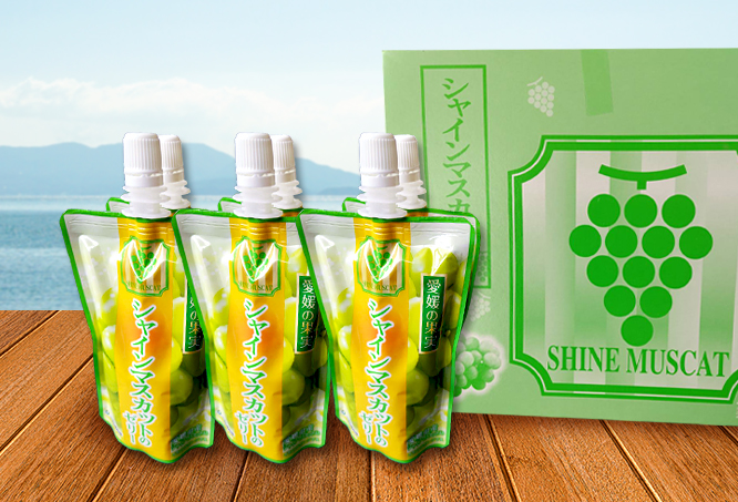 愛媛の果実 シャインマスカットのゼリー｜井戸商店